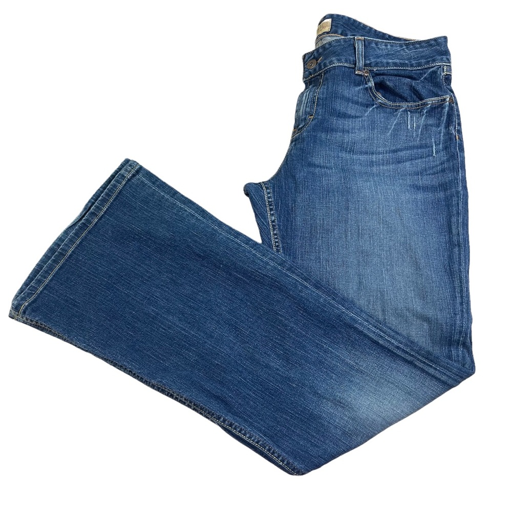 BKE Culture Womens Bootcut Jeans Size 34 Low Rise Embroidered Medium Wash
